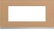 Plaque 5M E71 cord leather - APPAREILLAGE MURAL GALLERY HAGER WXP5105