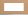 Plaque 5M E71 cord leather - APPAREILLAGE MURAL GALLERY HAGER WXP5105