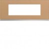 Plaque 6M E57 cord leather - APPAREILLAGE MURAL GALLERY HAGER WXP5106