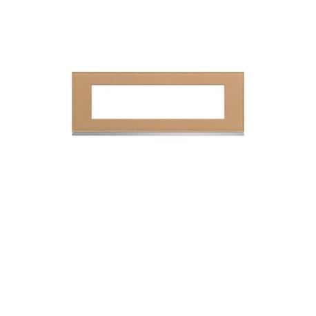 Plaque 8M E71 cord leather - APPAREILLAGE MURAL GALLERY HAGER WXP5108