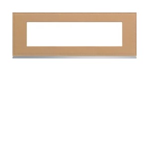 Plaque 8M E71 cord leather - APPAREILLAGE MURAL GALLERY HAGER WXP5108