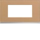 Plaque 4M E57 cord leather - APPAREILLAGE MURAL GALLERY HAGER WXP5134
