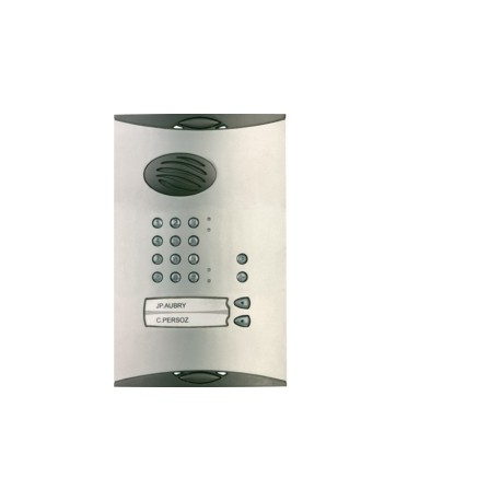 Platine de rue avec clavier 2 logements - HAGER LB722