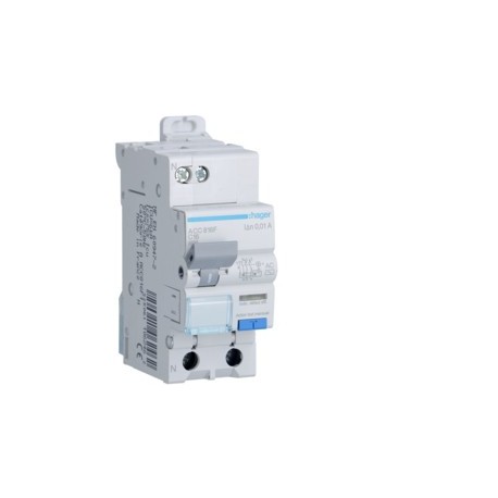 Disj.dif 1P+N 4.5-6kA C-16A 10 - DISJ. DIFF.PH-N  HAGER ACC816F