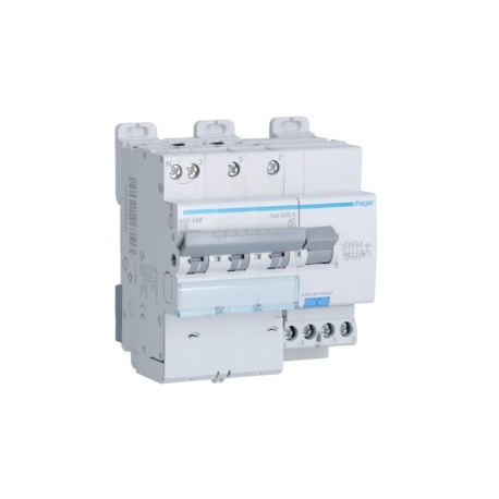 Disj.dif 3P+N 6-10kA C-10A 30m - DISJ. DIFF.3PH-N  HAGER ADC410F