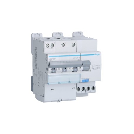 Disj.dif 3P+N 6-10kA C-32A 30m - DISJ. DIFF.3PH-N  HAGER ADC432F