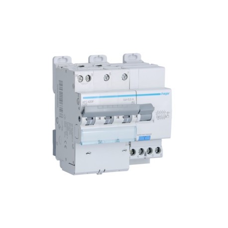 Disj.dif 3P+N 6-10kA C-20A 300 - DISJ. DIFF.3PH-N  HAGER AFC420F