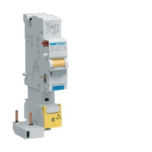 Bloc dif 1P+N 40A 30mA AC - BLOCS DIFFERENTIELS  HAGER BDC240F