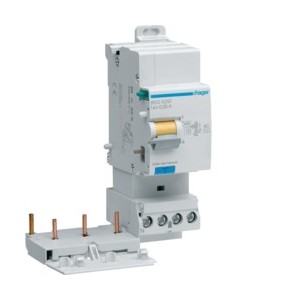 Bloc dif 3P+N 25A 30mA AC - BLOCS DIFFERENTIELS  HAGER BDC425F