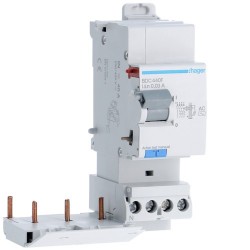 Bloc dif 3P+N 40A 30mA AC - BLOCS DIFFERENTIELS HAGER BDC440F