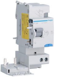Bloc dif 2P 25A 300mA AC - BLOCS DIFFERENTIELS HAGER BF226