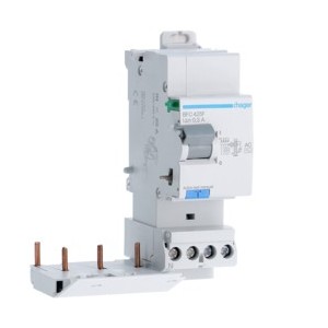 Bloc dif 3P+N 25A 300mA AC - BLOCS DIFFERENTIELS  HAGER BFC425F