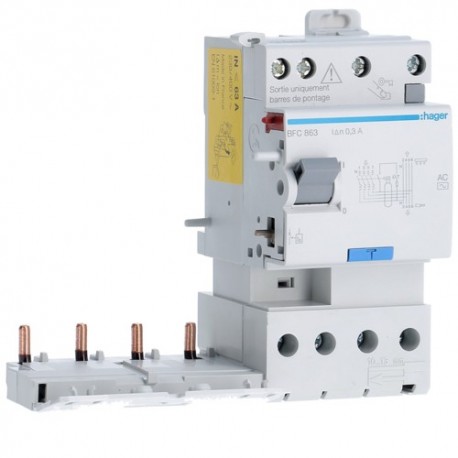 BD 2xsort.4P 63A 300mA AC - BLOCS DIFFERENTIELS  HAGER BFC863