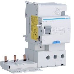Bloc dif 3P 63A 300mA AC S - BLOCS DIFFERENTIELS HAGER BP364