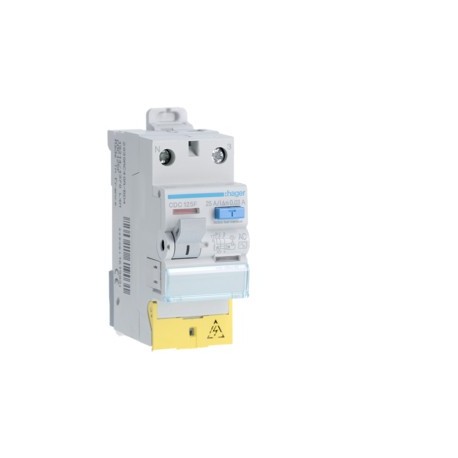 Inter dif 1P+N 25A 30mA AC BD - INTER DIFF BIPOLAIR  HAGER CDC125F