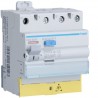 Inter dif 3P+N 25A 100mA AC BD - INTER. DIFF. TETRA. HAGER CEC825F