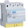 Inter dif 3P+N 25A 100mA AC BD - INTER. DIFF. TETRA. HAGER CEC825F