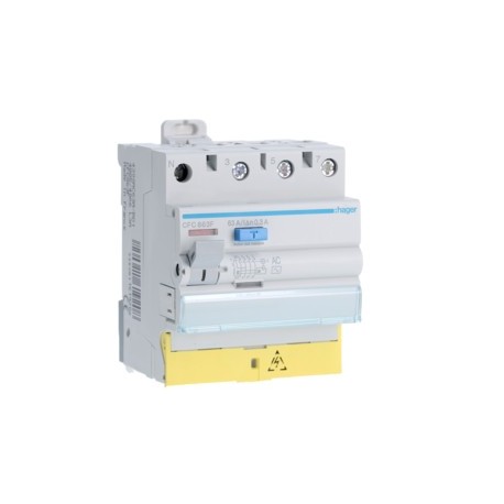 Inter dif 3P+N 63A 300mA AC BD - INTER. DIFF. TETRA.  HAGER CFC863F