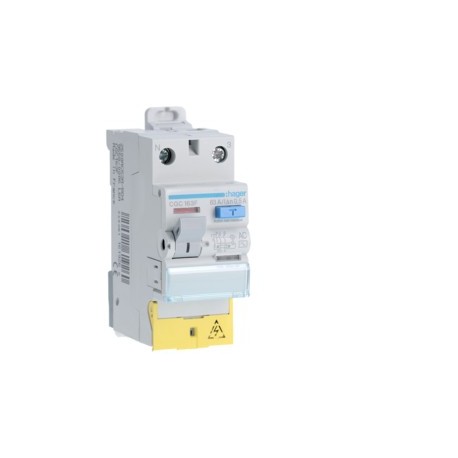 Inter dif 1P+N 63A 500mA AC BD - INTER DIFF BIPOLAIR  HAGER CGC163F