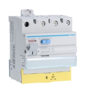 ID 3P+N 63A 300mA ACS BD - INTER. DIFF. TETRA.  HAGER CPC863F