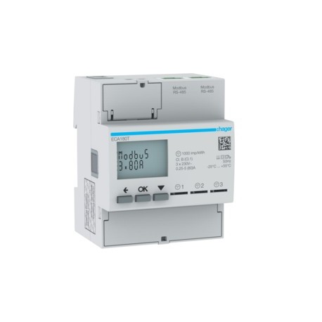 COMPTEUR MONO 80A X3 AGARDIO - GESTION DU BATIMENT HAGER ECA180T