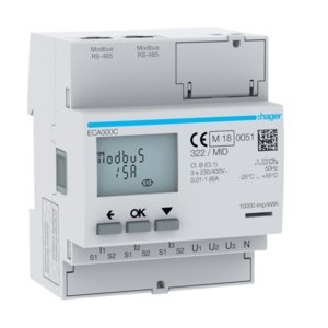 COMPTEUR TRI IND. AGARDIO MID - GESTION DU BATIMENT  HAGER ECA300C