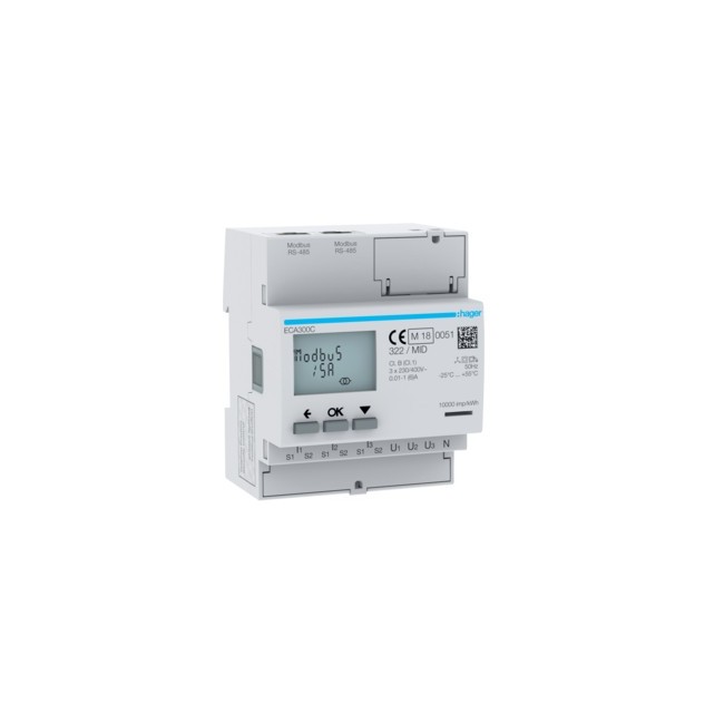 COMPTEUR TRI IND. AGARDIO MID - GESTION DU BATIMENT  HAGER ECA300C