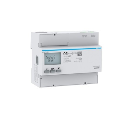 COMPTEUR TRI 125A AGARDIO MID - GESTION DU BATIMENT HAGER ECA310D