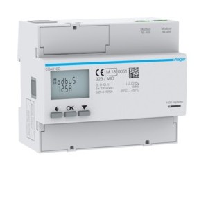 COMPTEUR TRI 125A AGARDIO MID - GESTION DU BATIMENT  HAGER ECA310D
