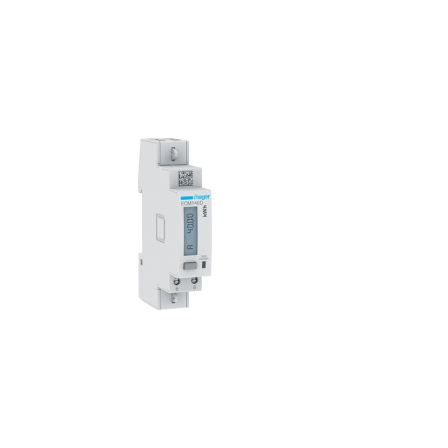 COMPTEUR MONO 40A MBUS MID - GESTION DU BATIMENT  HAGER ECM140D