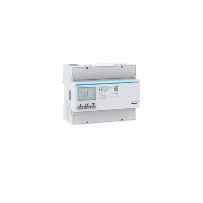 COMPTEUR TRI 125A MBUS MID - GESTION DU BATIMENT  HAGER ECM310D