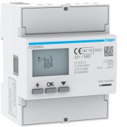 COMPTEUR TRI 80A MBUS MID - GESTION DU BATIMENT  HAGER ECM380D
