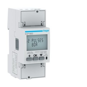 COMPTEUR MONO 80A IMP. MID - GESTION DU BATIMENT  HAGER ECP180D