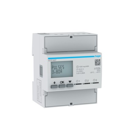 COMPTEUR MONO 80A X3 - GESTION DU BATIMENT HAGER ECP180T