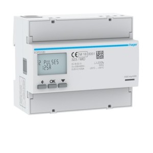 COMPTEUR TRI 125A MID - GESTION DU BATIMENT  HAGER ECP310D