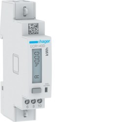 COMPTEUR MONO 40A MODBUS MID - GESTION DU BATIMENT HAGER ECR140D