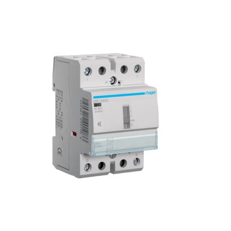 Contact sil manu 40A, 2F, 230V - AUTOMATISMES  HAGER ERC240S