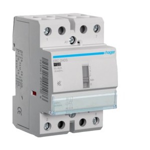 Contact sil manu 40A, 2F, 230V - AUTOMATISMES  HAGER ERC240S