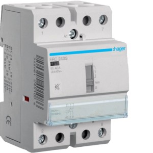 Contact sil manu 40A, 2F, 230V - AUTOMATISMES  HAGER ERC240S