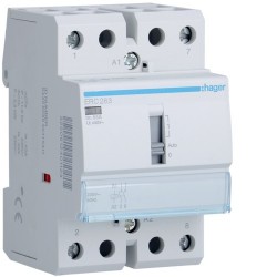 Contact cde manu 63A, 2F, 230V - AUTOMATISMES HAGER ERC263