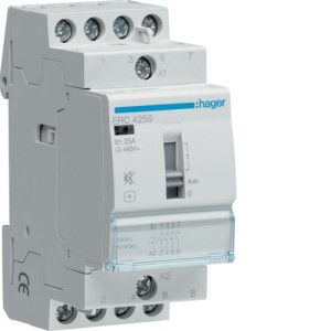 Contact sil manu 25A, 4F, 230V - AUTOMATISMES  HAGER ERC425S