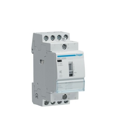 Contact sil manu 25A, 4F, 230V - AUTOMATISMES  HAGER ERC425S