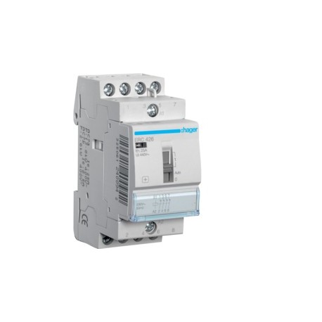 Contact cde manu 25A, 4O, 230V - AUTOMATISMES  HAGER ERC426