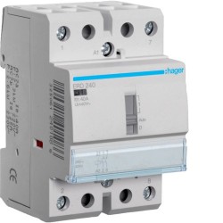 Contact cde manu 40A, 2F, 24V - AUTOMATISMES HAGER ERD240