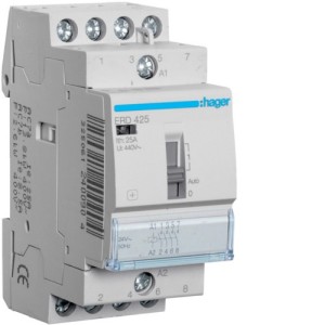Contact cde manu 25A, 4F, 24V - AUTOMATISMES  HAGER ERD425