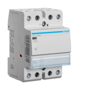 Contact sil 63A, 2F, 230V - AUTOMATISMES  HAGER ESC263S