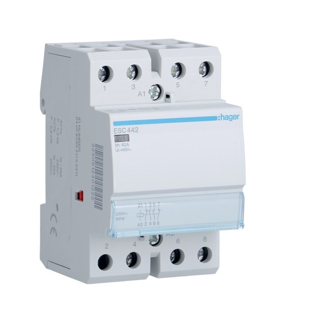 Contact 40A, 2F+2O, 230V - AUTOMATISMES  HAGER ESC442