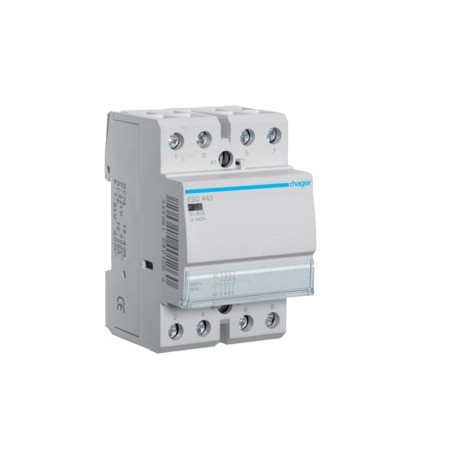 Contact 40A, 3F+1O, 230V - AUTOMATISMES  HAGER ESC443