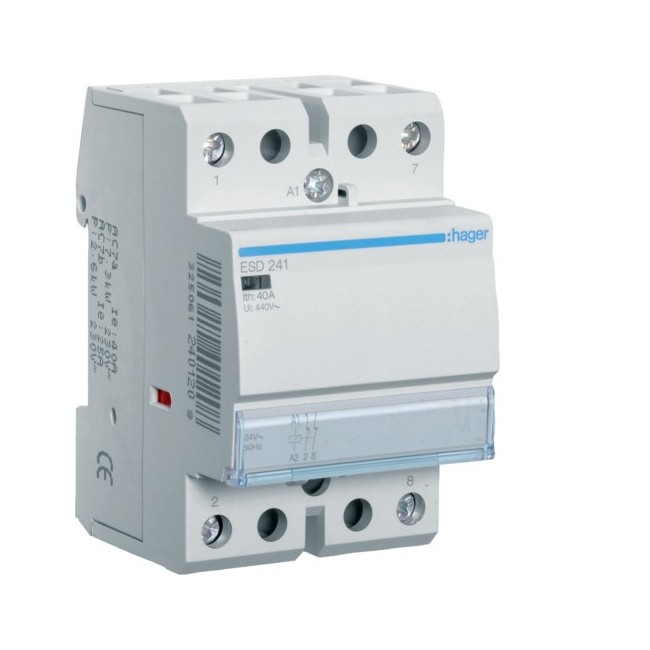 Contact 40A, 2O, 24V - AUTOMATISMES  HAGER ESD241