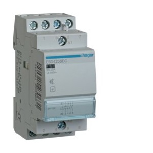 Contact sil. 25A, 4F, 24V - AUTOMATISMES  HAGER ESD425SDC